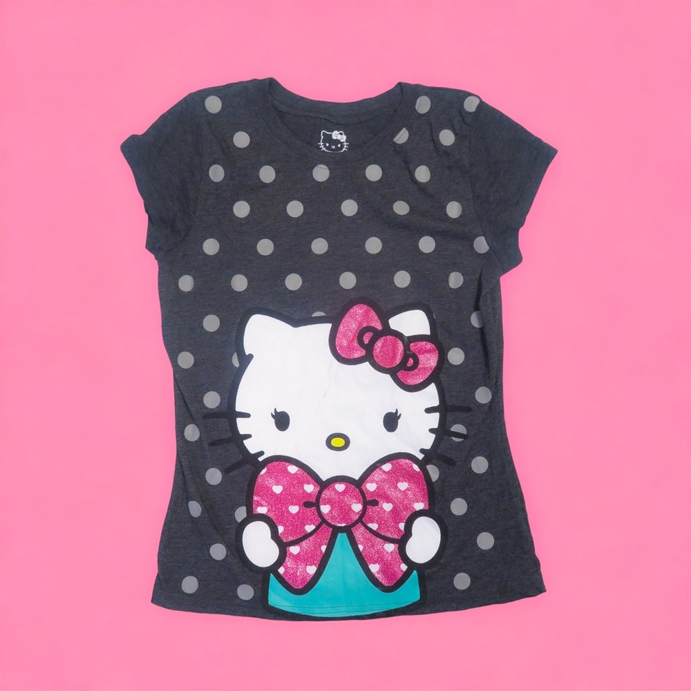 Hello Kitty Polka Dot Bow Tshirt | Y2K Sanrio